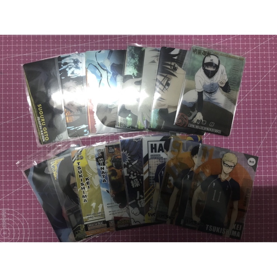 card nhân phẩm bóc sẵn (jjk/mha/hq/aot)