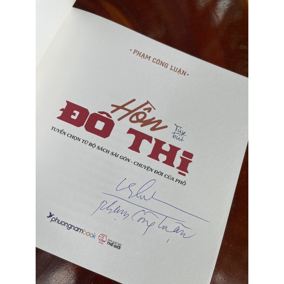 Sách -  HỒN ĐÔ THỊ – Phạm Công Luận - Phương Nam Book - NXB Thế Giới