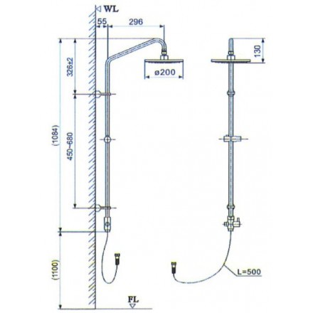 Thân Sen Cây INAX BFV-CL1 Tắm Đứng- hàng chính hãng INAX