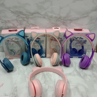 Tai nghe chụp tai Bluetooth tai mèo dễ thương XY-205