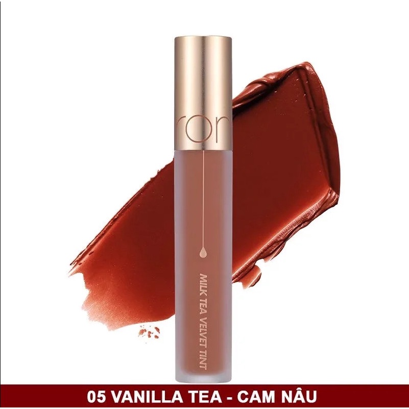 Son Kem Lì Mịn Lấy Cảm Hứng Từ Trà Sữa - Romand Milk Tea Velvet Tint