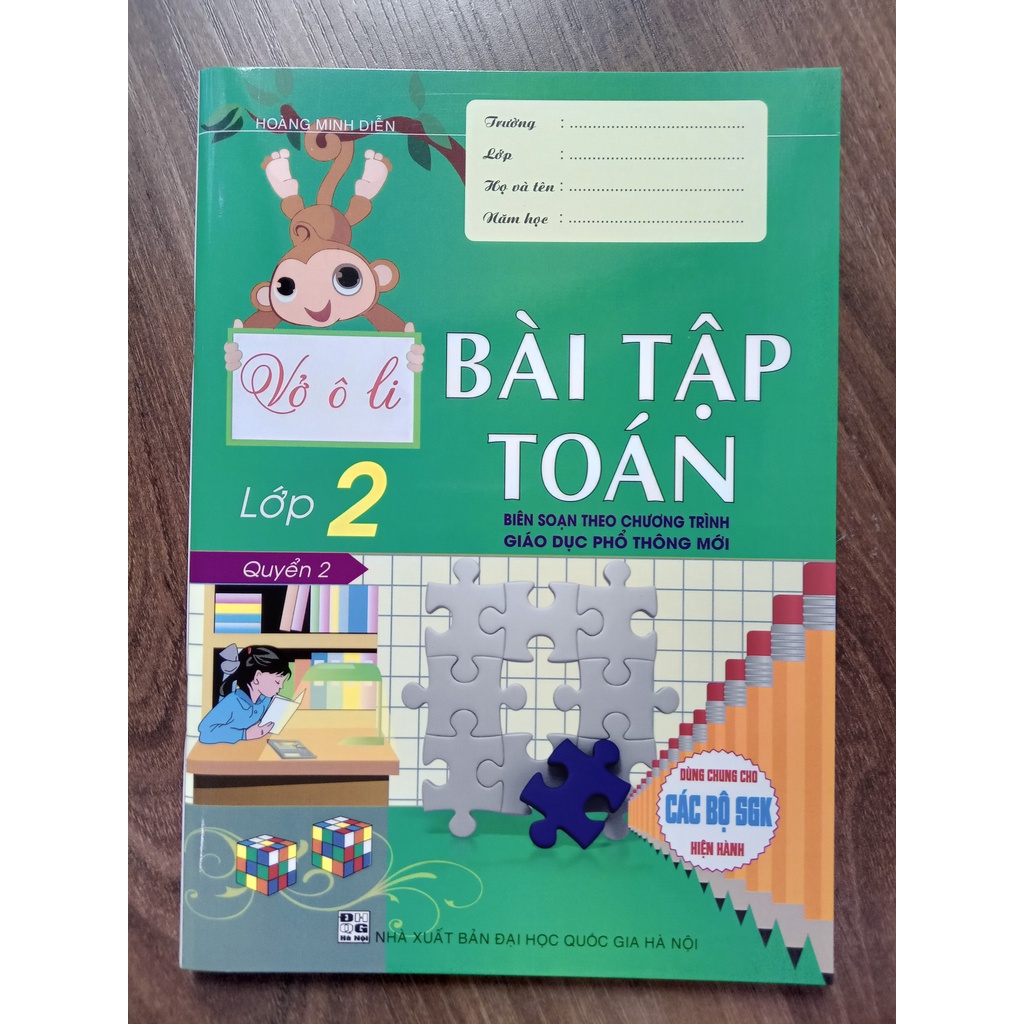 Sách - Vở Ô Li Bài Tập Toán Lớp 2 Quyển 2