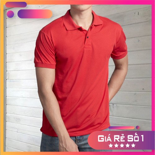 Áo Thun Polo Nam Cổ Bẻ (Đỏ) Hot Trend Mẫu Mới