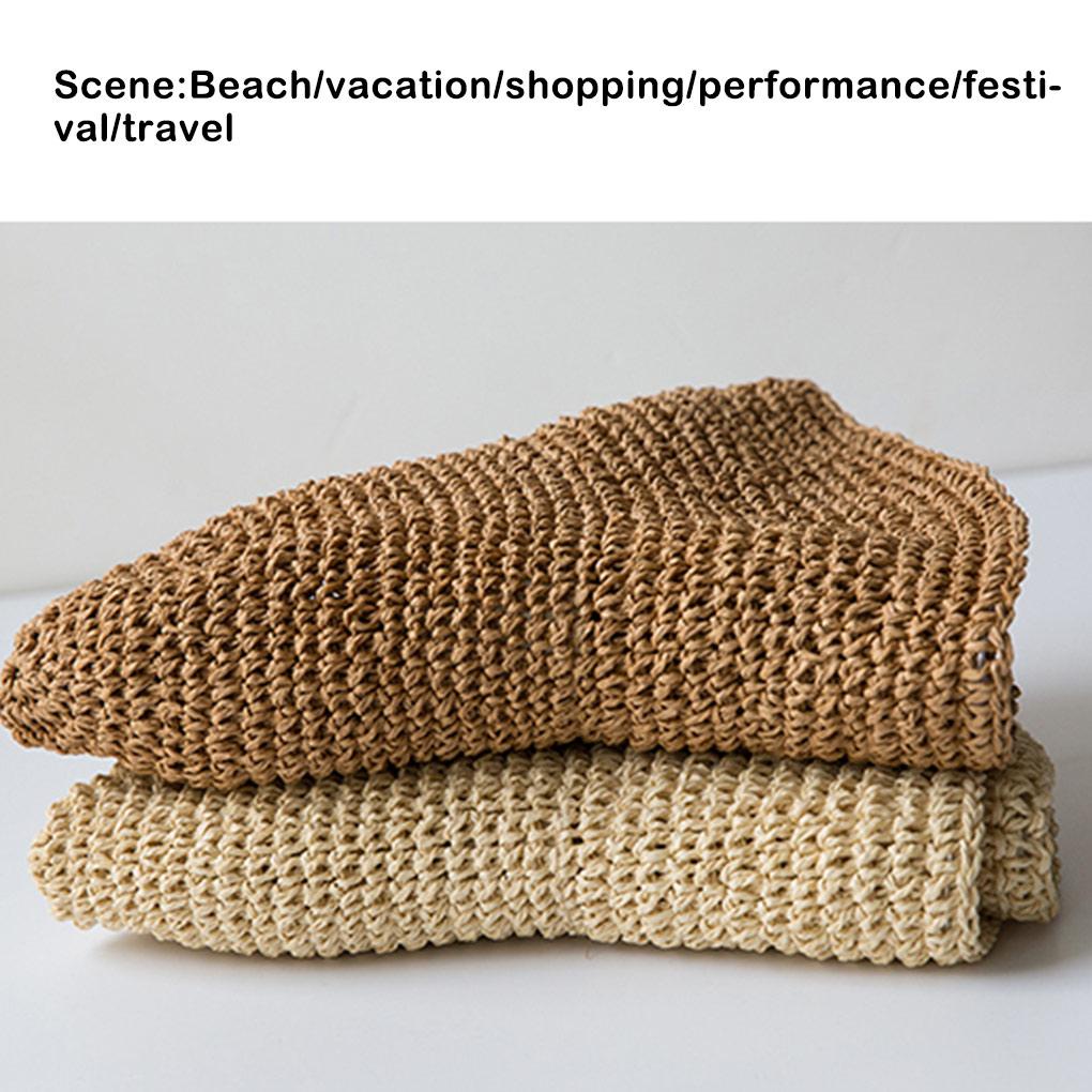 Mũ Cói Rộng Vành Chống Nắng 56-58cm Thoáng Khí Thời Trang Mùa Hè Cho Nữ