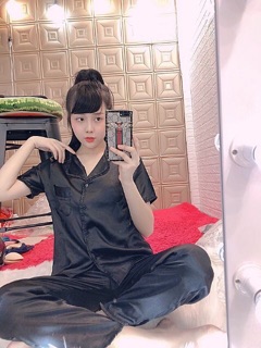 [HCM] ĐỒ BỘ PHI LỤA VIỀN BÈO TAY NGẮN QUẦN DÀI❤️