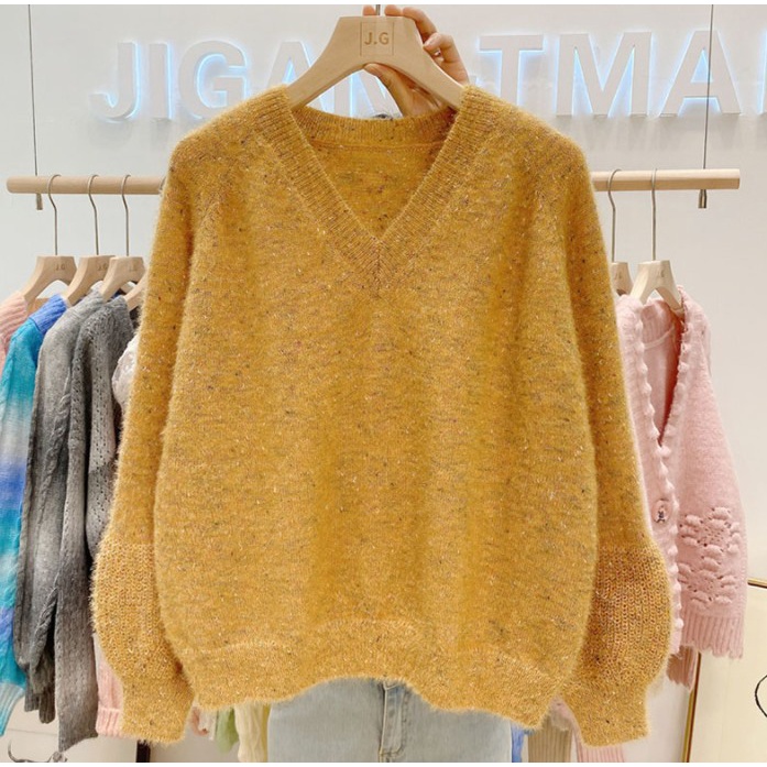 Áo Len Nữ Cổ Tim 776
