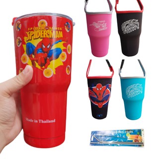 COMBO LY GIỮ NHIỆT NGƯỜI NHỆN 900ML KÈM TẤT CẢ PHỤ KIỆN