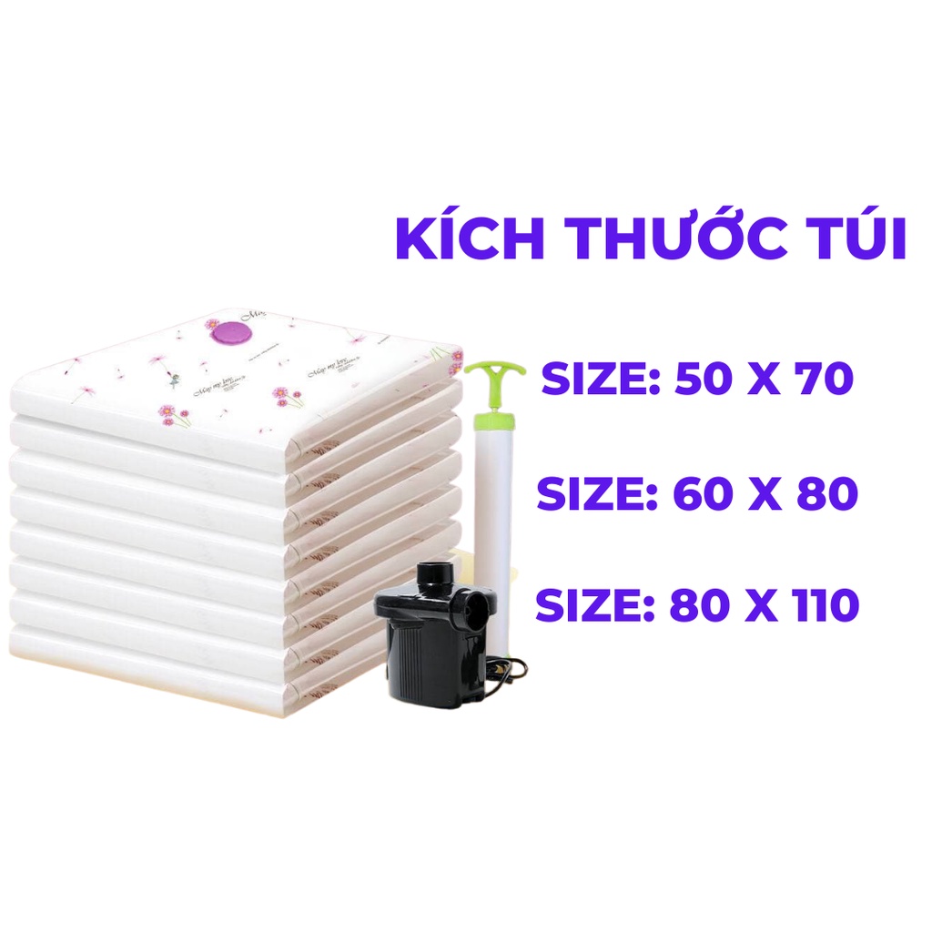 Máy Hút Chân Không Quần Áo Mini Cầm Tay Wenbo + Túi Hút Chân Không, Tặng Kèm Bơm Tay - Bảo Hành 1 Đổi 1 Trong 7 Ngày