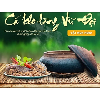 Niêu cá trắm kho làng Vũ Đại Hà Nam 1Kg