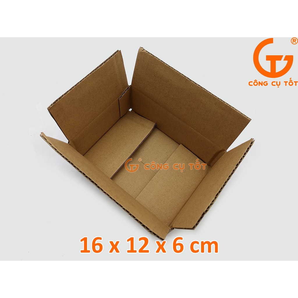 Combo 20 bìa carton đóng hàng loại đẹp kích thước 16 x 12 x 6 cm size 2