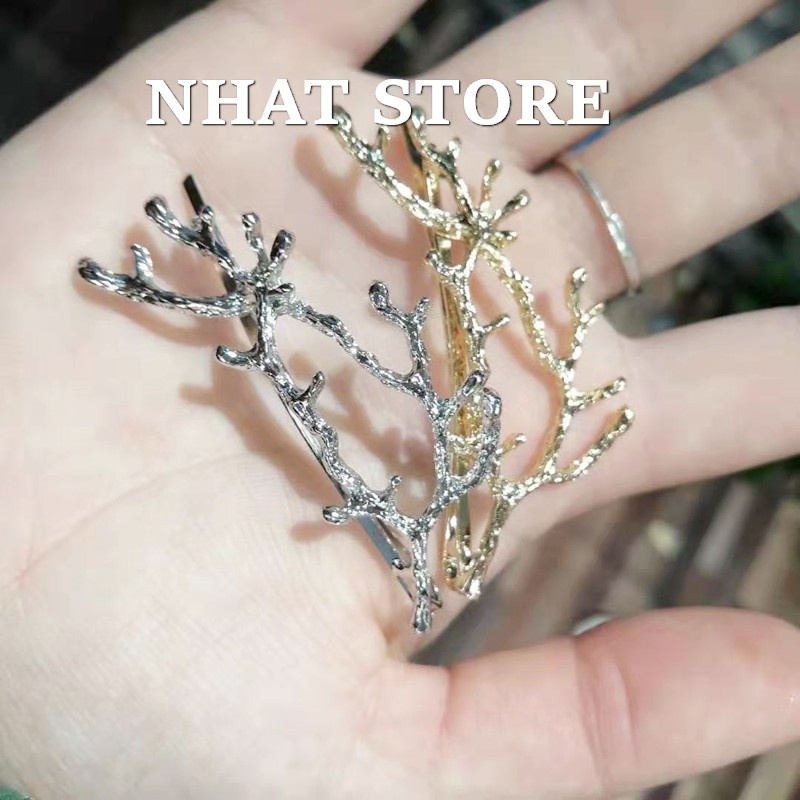 Kẹp mái hình cành cây, phụ kiện tóc cho nữ Nhatstore158