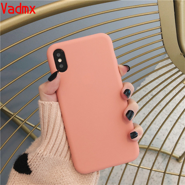 Ốp điện thoại silicon màu trơn hợp thời trang cho Oppo A12 A12E A7 A5S A3S R17 Pro