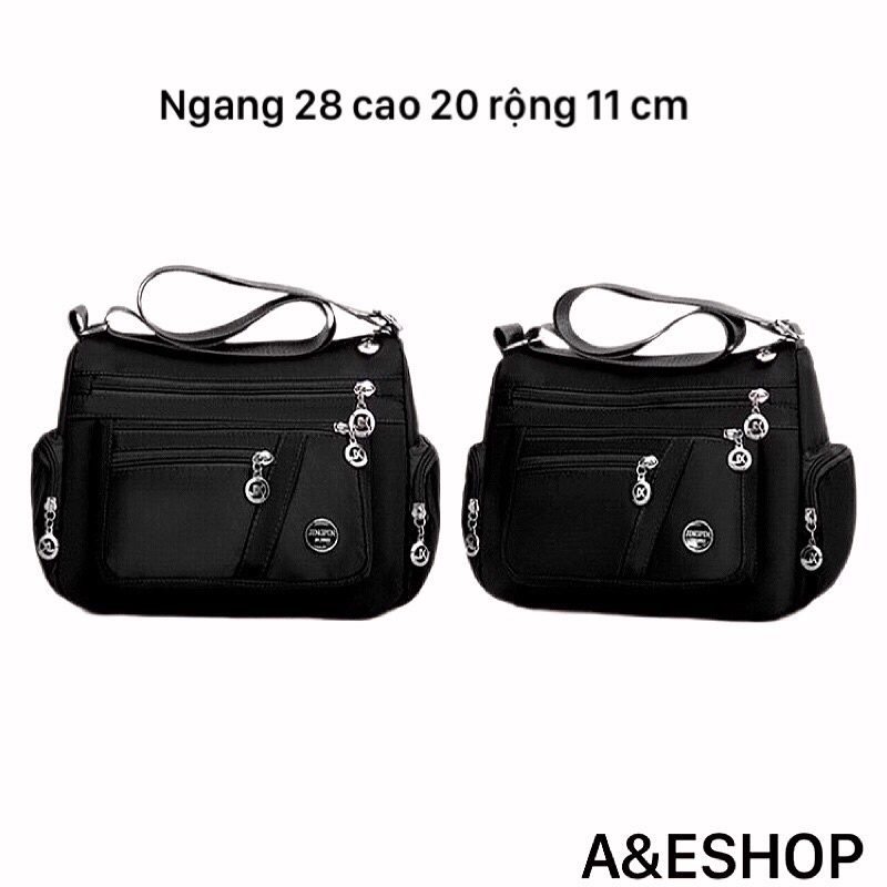 Túi xách nữ vải dù đeo Chéo Chống nước JINGPIN Sz28 cao cấp - A&ESHOP 19067