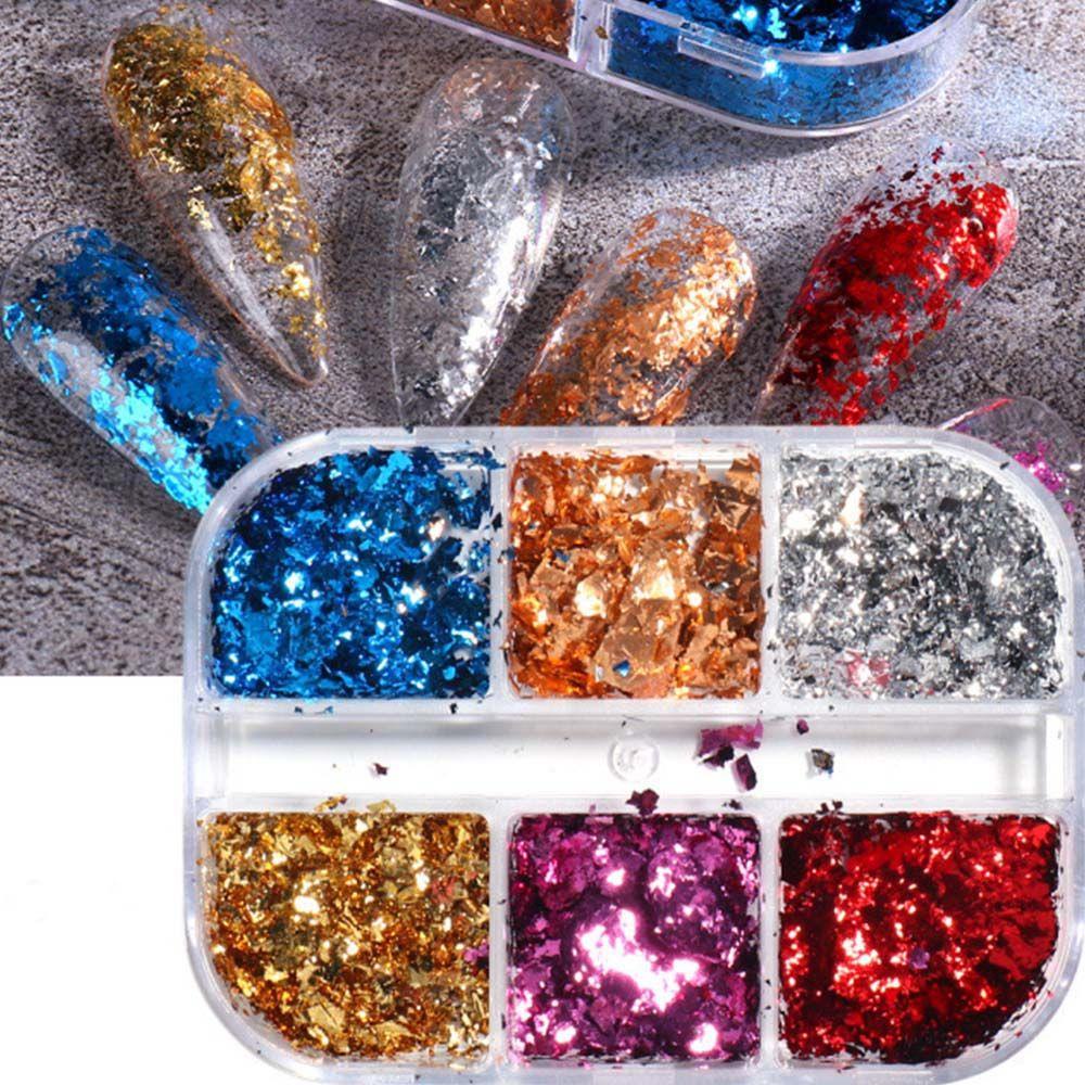 Bột Kim Tuyến Lấp Lánh Trang Trí Móng Tay Nghệ Thuật