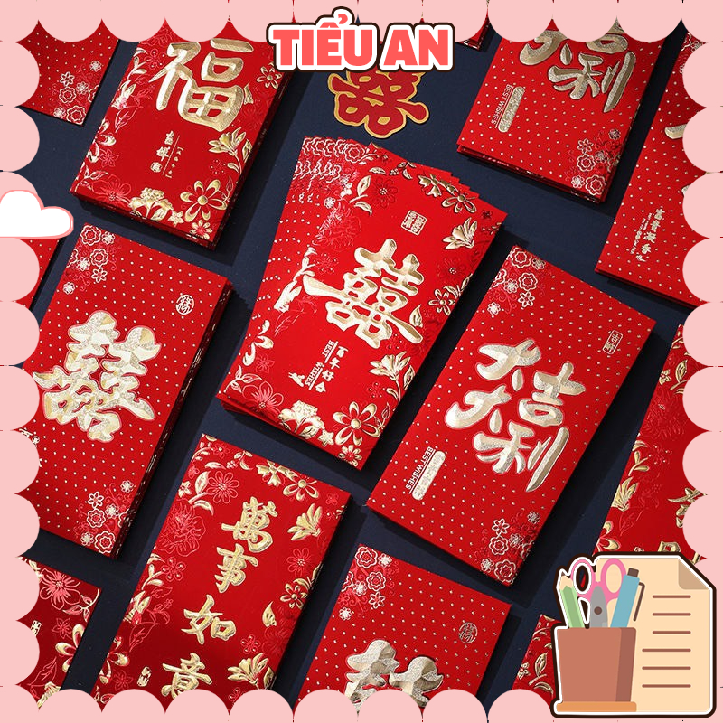 Set 6 bao Lì xì Năm Mới Tết Quý Mão Năm 2023