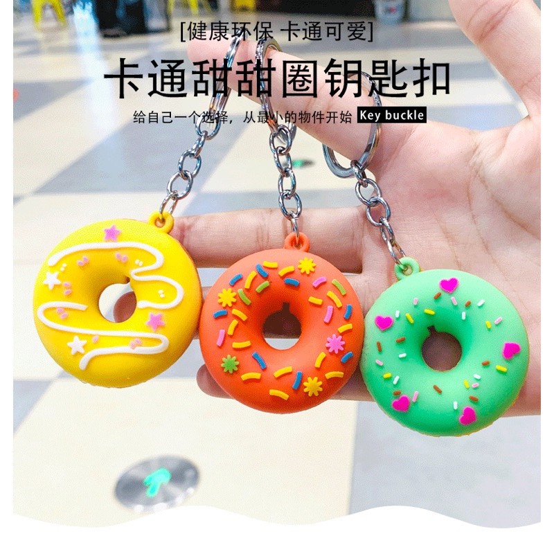 Móc Khoá Hình Bánh Dounut Siêu Xinh