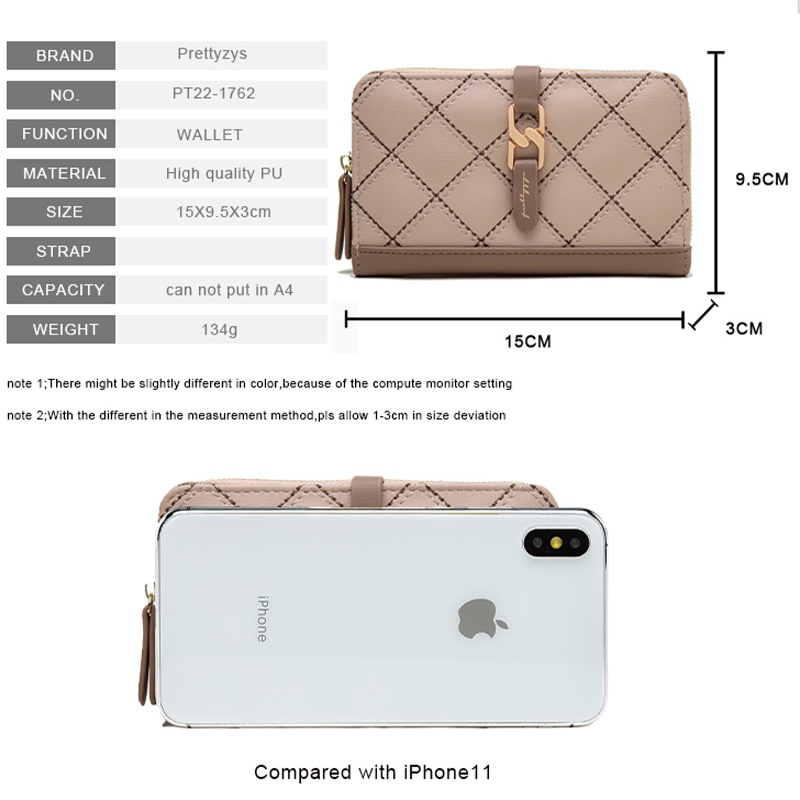 Ví Nữ Có Khóa Kéo Thời Trang