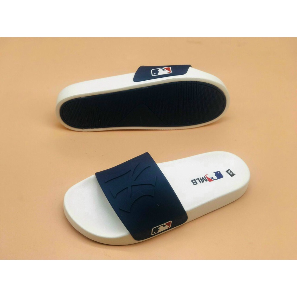 Dép MLB NY quai ngang, Dép MLB full bõ unisex nam nữ siêu đẹp