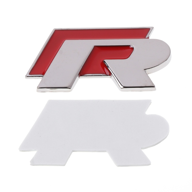 Hình Dán Logo R line 3D Cho Xe Golf Tiguan Passat