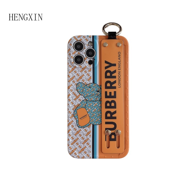 Chaopai Co branded Bear Case for IPHONE 15PRO MAX Wrist Strap Holder 14 11 12 13 PRO MAX Shockproof Soft Case