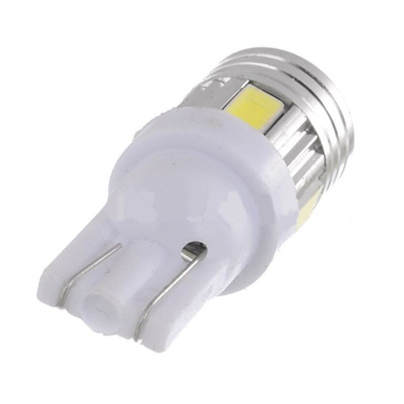 Đèn led 1 bóng 6 SMD T10 12V chuyên thắp sáng nội thất ô tô