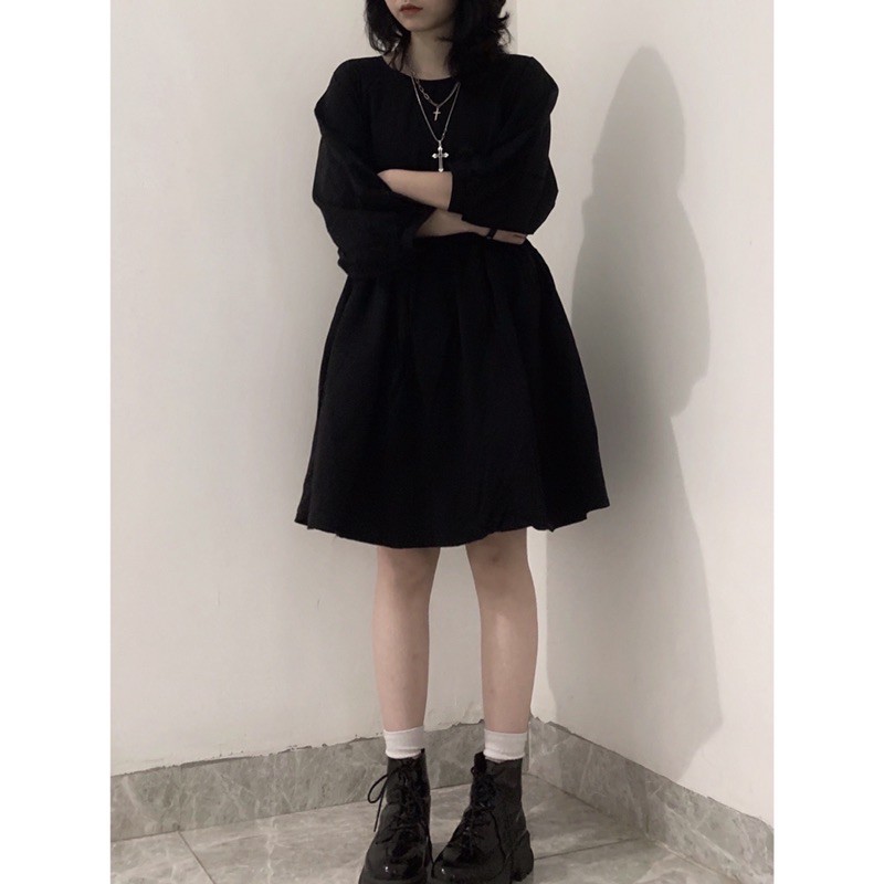 [Mã SKAMA06 giảm 8% tối đa 50K đơn 250K] Đầm babydoll phồng cotton Hàn dày dặn, thoáng mát | BigBuy360 - bigbuy360.vn