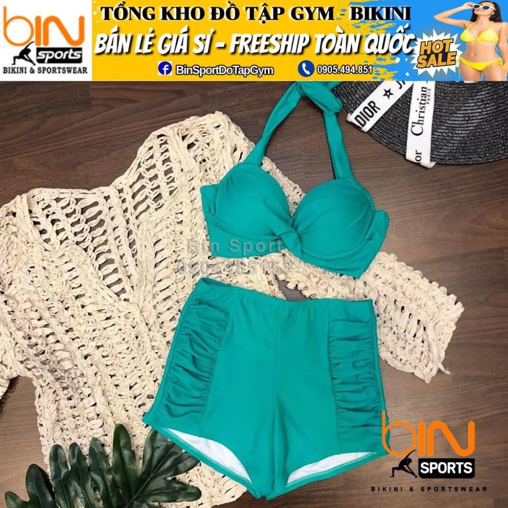 Đồ Bơi Nữ Hai Mảnh Quần Đùi Mặc Đi Biển Bin Sport BHV053 [ Bikini Giá Xưởng ]