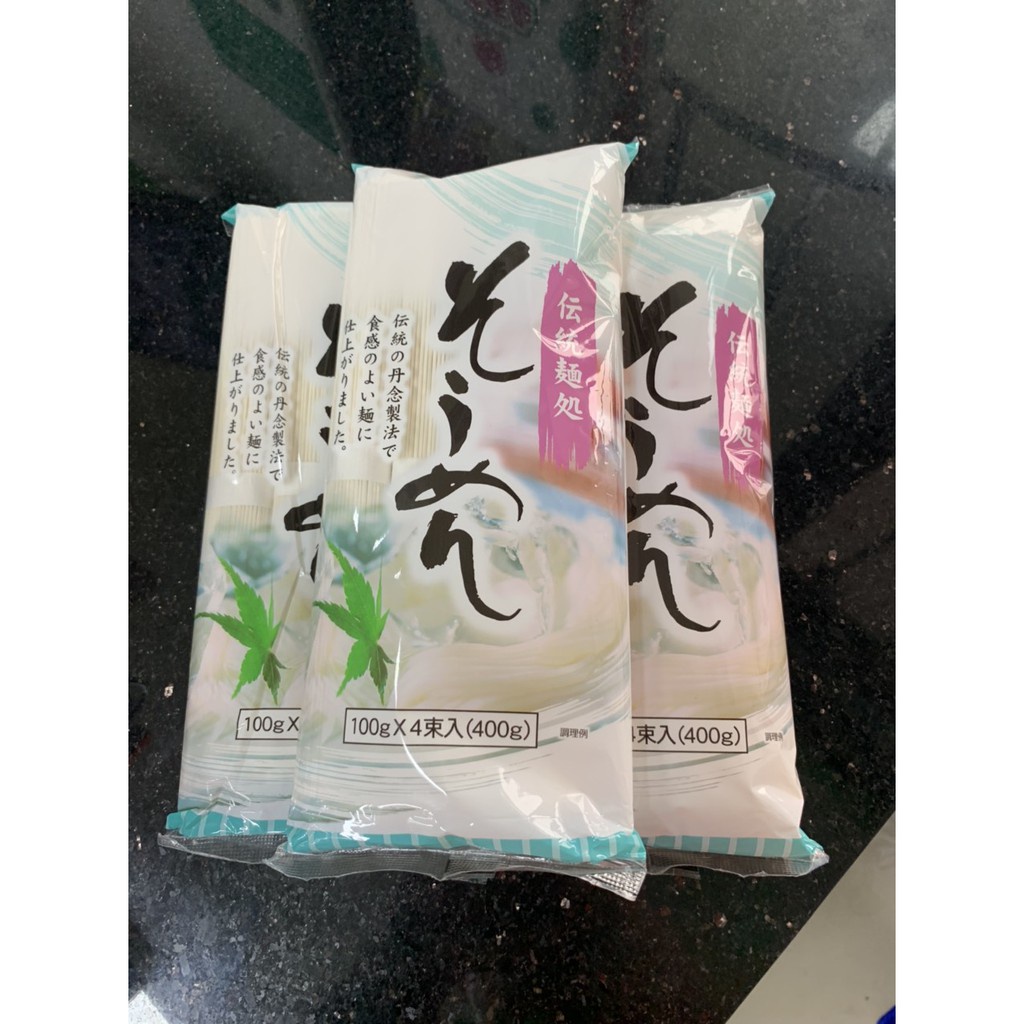 Mì Somen Asahi gói 400g  nội địa Nhật Bản