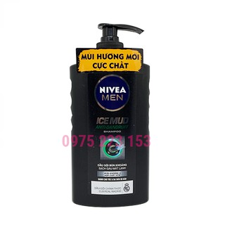 Dầu gội bùn khoáng sạch gàu mát lạnh Nivea Men IceMud 650ml