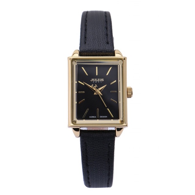 Đồng Hồ Nữ Julius Hàn Quốc Dây Da JA-787B JU1125 (Đen) Sale Off