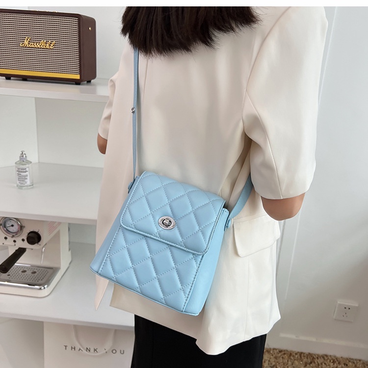 Túi đeo vai IELGY họa tiết hình thoi thiết kế thời trang cho nữ