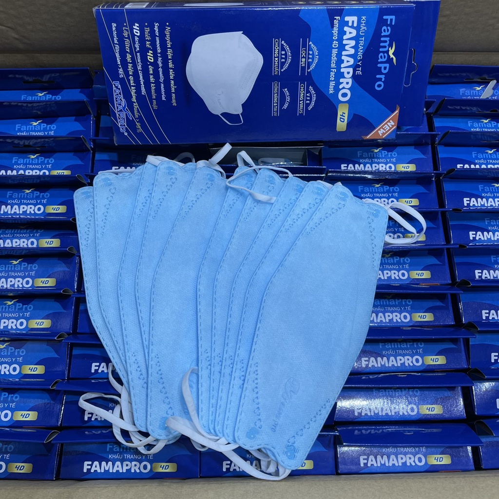 [[Chính Hãng]] - Khẩu trang Kf94 4d Famapro Nam Anh ( 10 cái /hộp )
