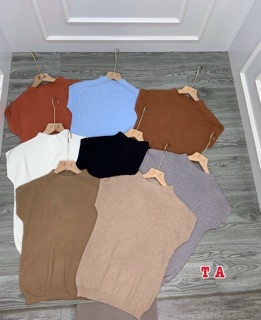 Áo dệt kim cộc tay cánh dơi cổ 3 phân hàng loại 1