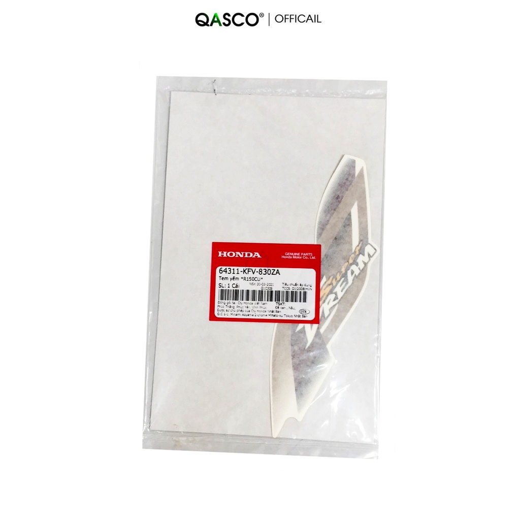 Tem yếm HONDA Dream màu R150CU  QA(64311KFV830ZA) _( 1064)