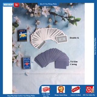 Bộ Bài Tây Double K 52 lá Tú Lơ Khơ Loại 1 (Xanh)