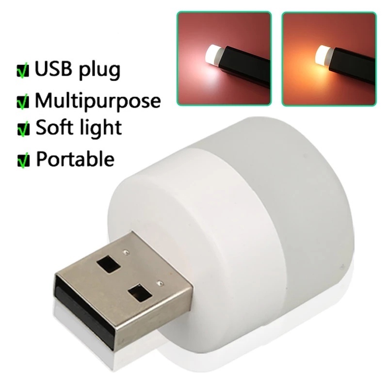 Đèn LED Đọc Sách Bảo Vệ Mắt/Mắt Hình Tròn Nhỏ Gọn Tương Thích Với Điện Thoại Di Động