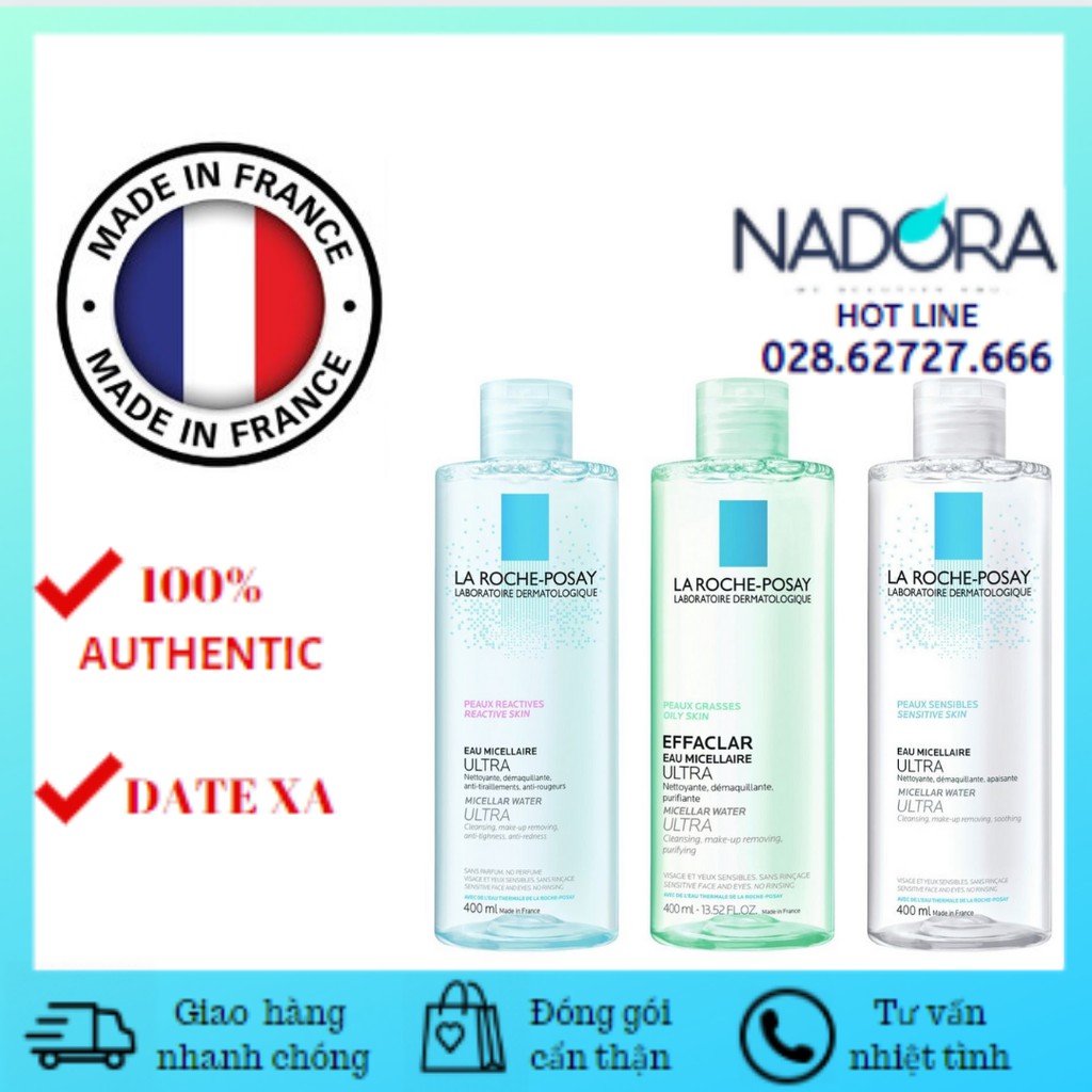 [Đủ Màu] Nước Tẩy Trang La Roche Posay Effaclar Eau Micellaire Ultra (400ml)