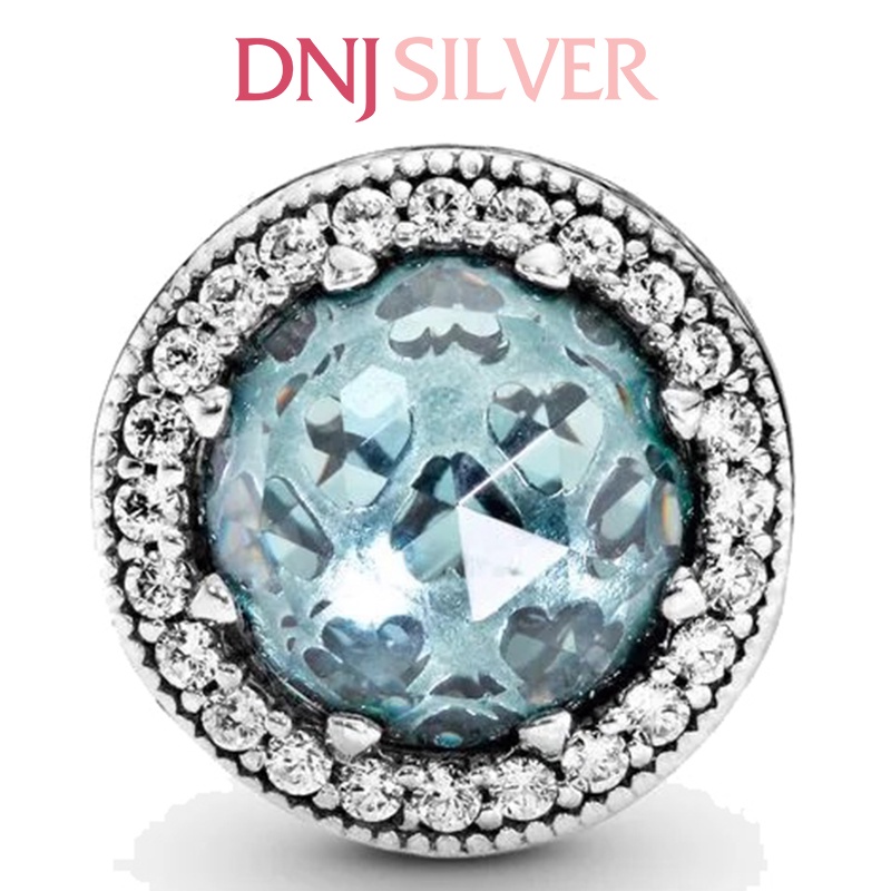 Charm bạc 925 cao cấp, hàng chuẩn bạc - Charm Sparkling Glacier Blue thích hợp để mix vòng tay charm - DN269