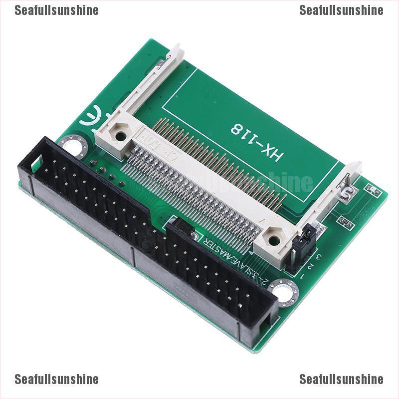 Se1pc Single Compact Flash Cf To 3.5 Ide 40pin Male Adapter Card Thẻ