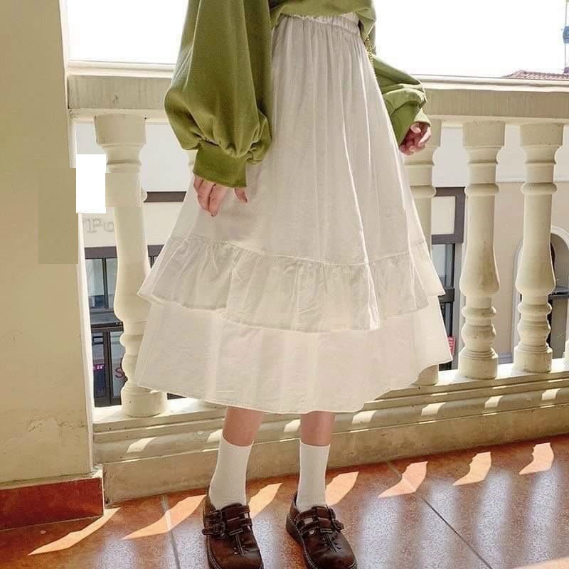 [ Mã FAMAYWA giảm 10K đơn 50K] Chân Váy Dài Nữ Vintage 2 Tầng Ulzzang Hot Trend - VIETCEN | BigBuy360 - bigbuy360.vn