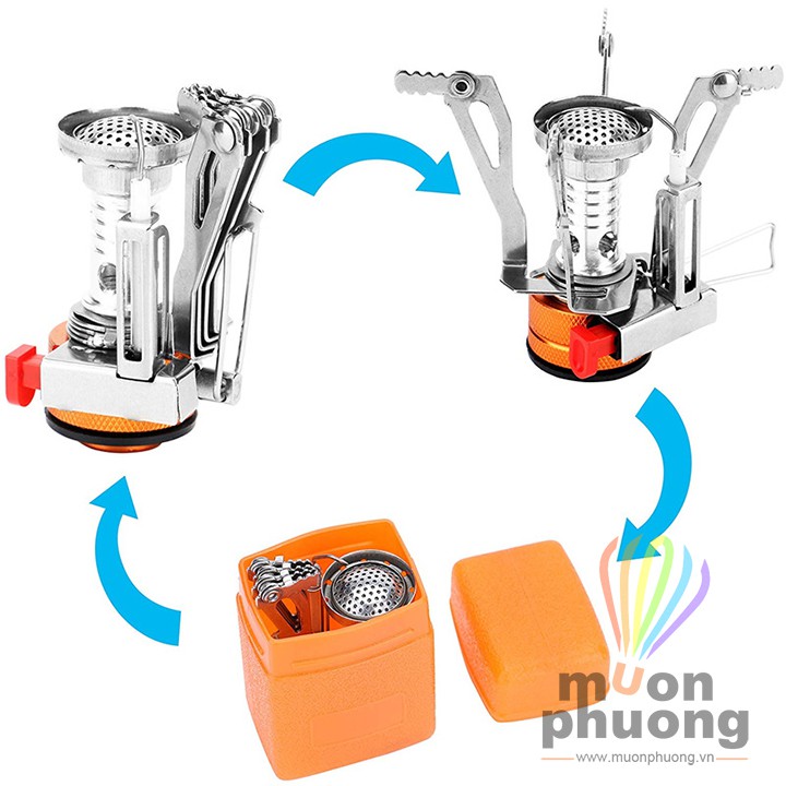 Bếp ga dã ngoại mini gắn trực tiếp vào bình - MUÔN PHƯƠNG SHOP