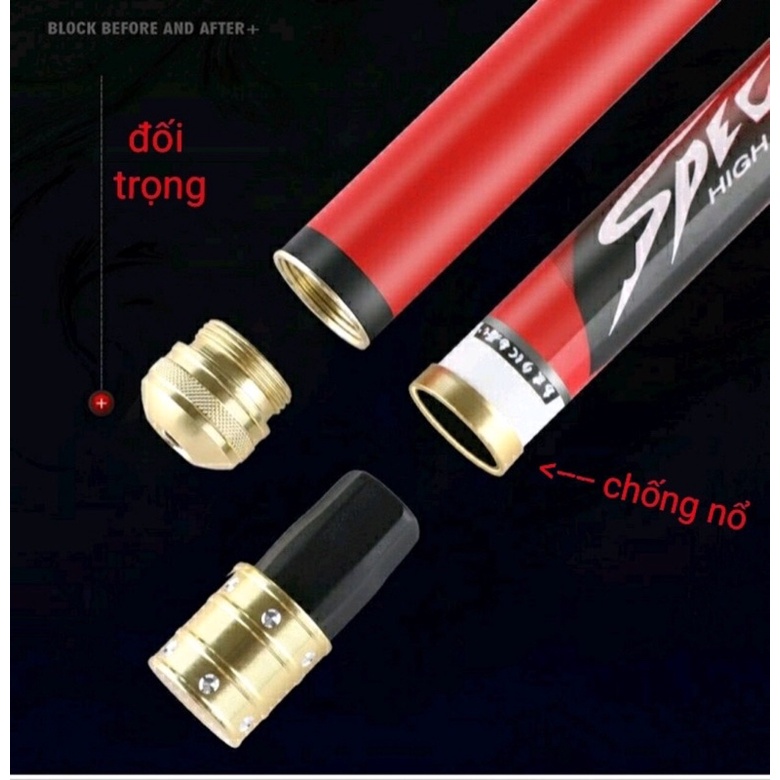 Cần câu Độc Cô Cửu Kiếm 6H tặng kèm nhẫn và ngọn phụ
