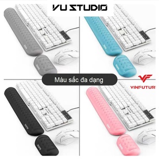 Đệm kê tay bàn phím và kê tay chuột máy tính chống mỏi cổ tay Baona từ mút cao su