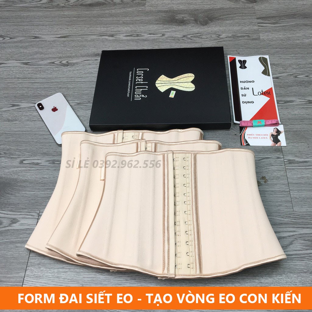 Gen nịt bụng sau sinh Hy Lạp - Đai nịt bụng latex 25 xương của đai định hình bụng , đai latex đeo không lộ viền