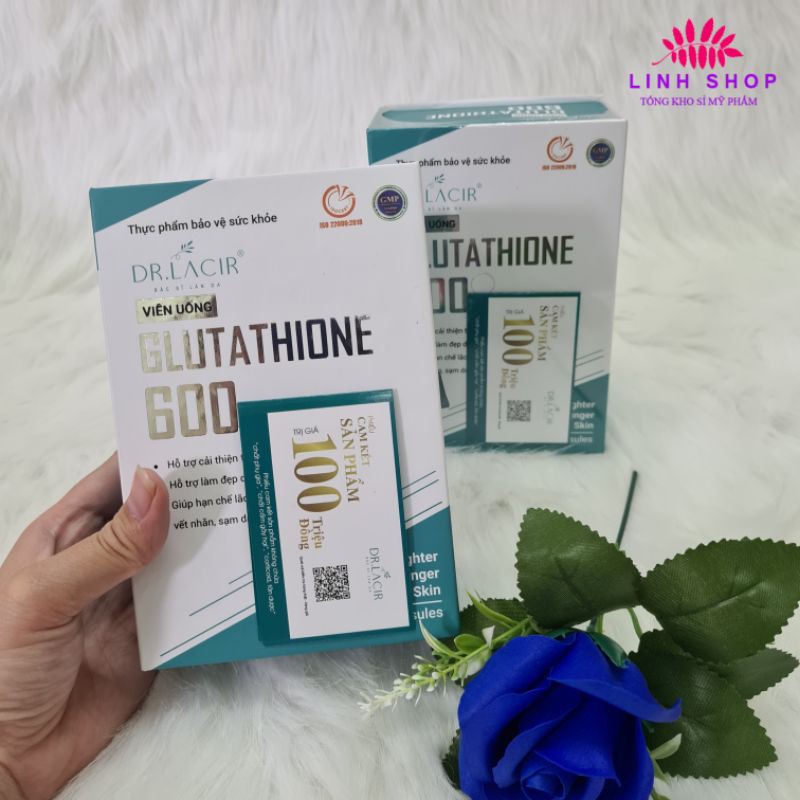 VIÊN UỐNG NÁM TRẮNG DA GLUTATHION 600 DR.LACIR (hộp 30 viên) | BigBuy360 - bigbuy360.vn