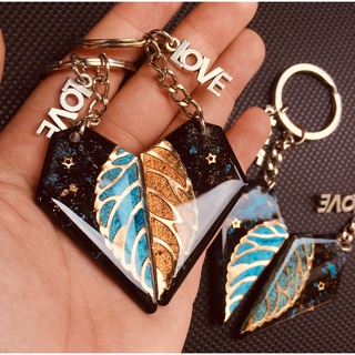 Móc khóa [DIY] cặp đôi Chiếc lá Lilande