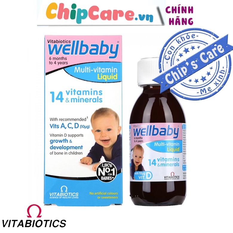 Multi Vitamin WellBaby Liquid bổ sung Vitamin cho bé