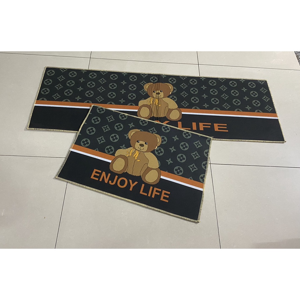 [ LOẠI 1,DÀY ] SET 2 Thảm Nhà Bếp / Thảm Chùi Chân CAO CẤP Chống Trượt giá rẻ SBK1451