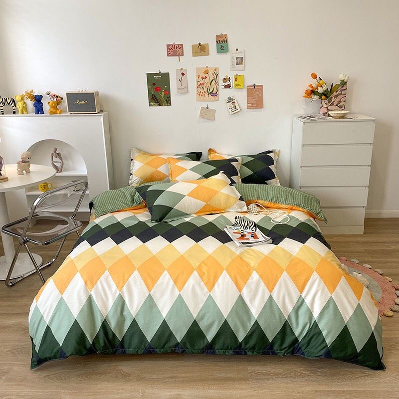 vỏ chăn cotton poly , vỏ chăn trơn có khóa kéo tiện lợi