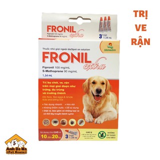 Thuốc trị ve, rận cho chó Fronil Extra